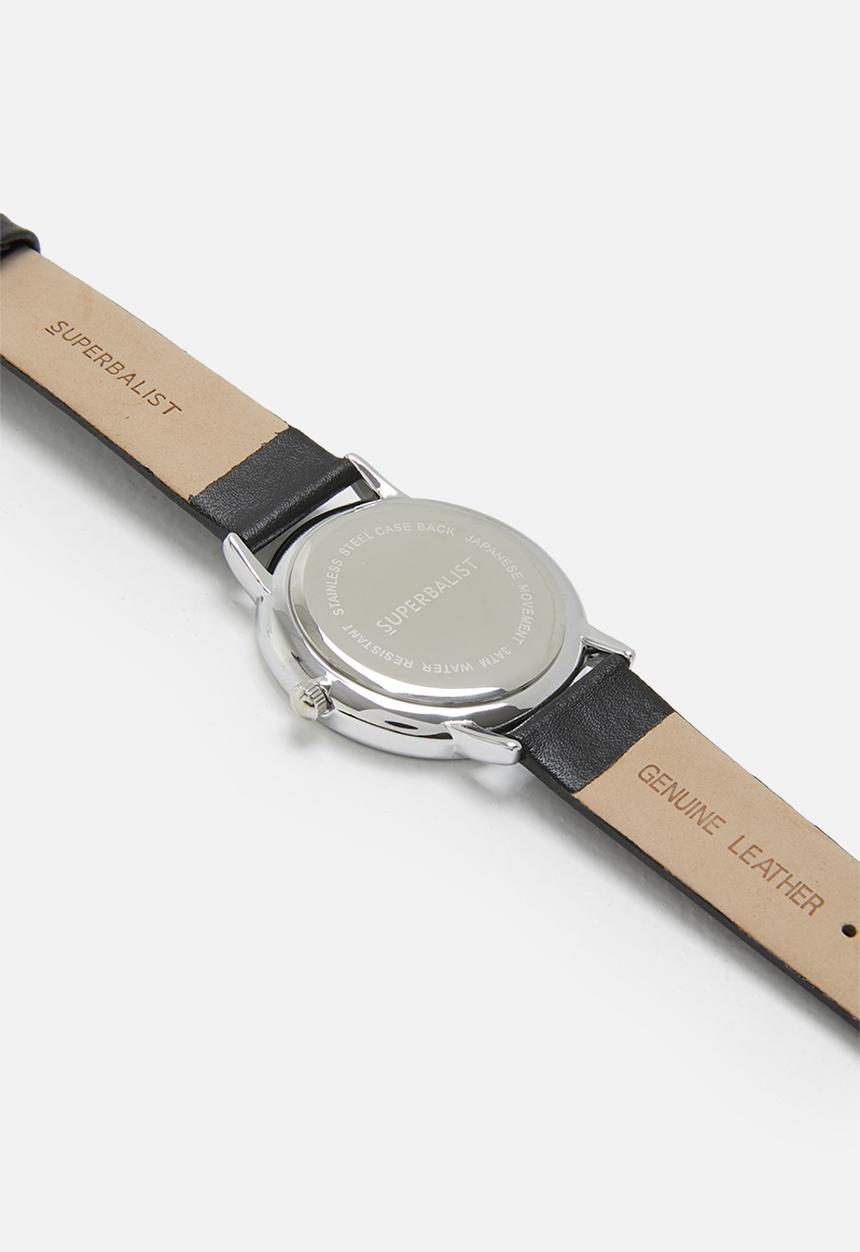 Superbalist - Becky leather watch - black