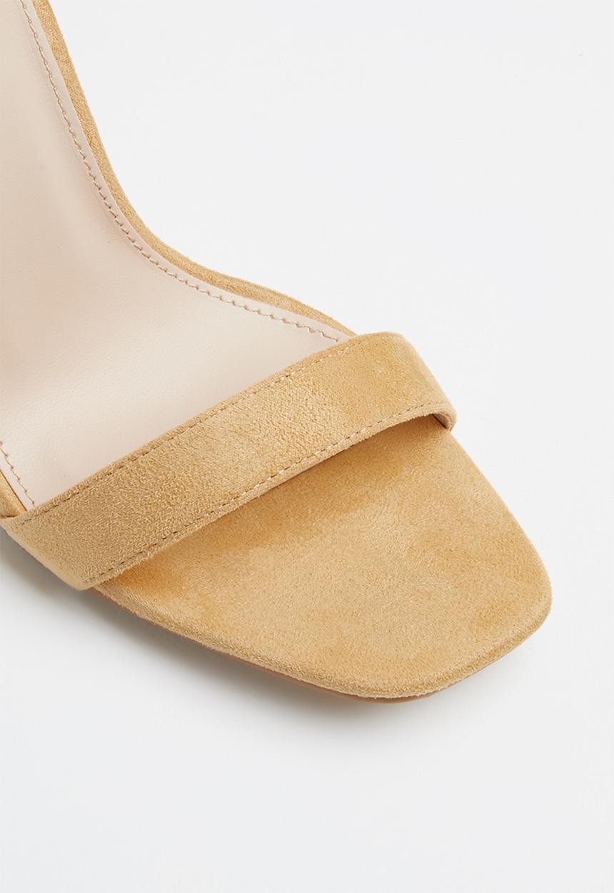 Public Desire - Crown barely there heel - yellow