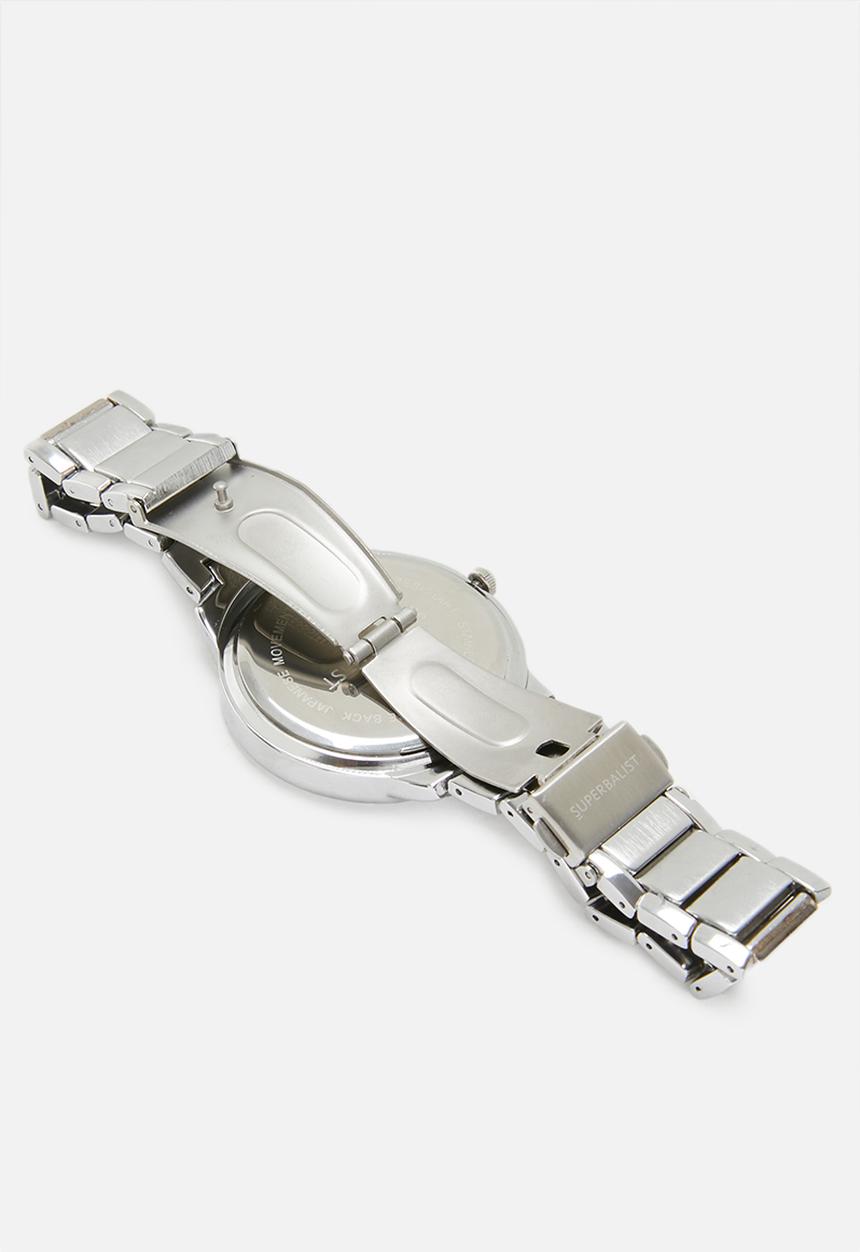 Superbalist - Alan chain strap watch - silver