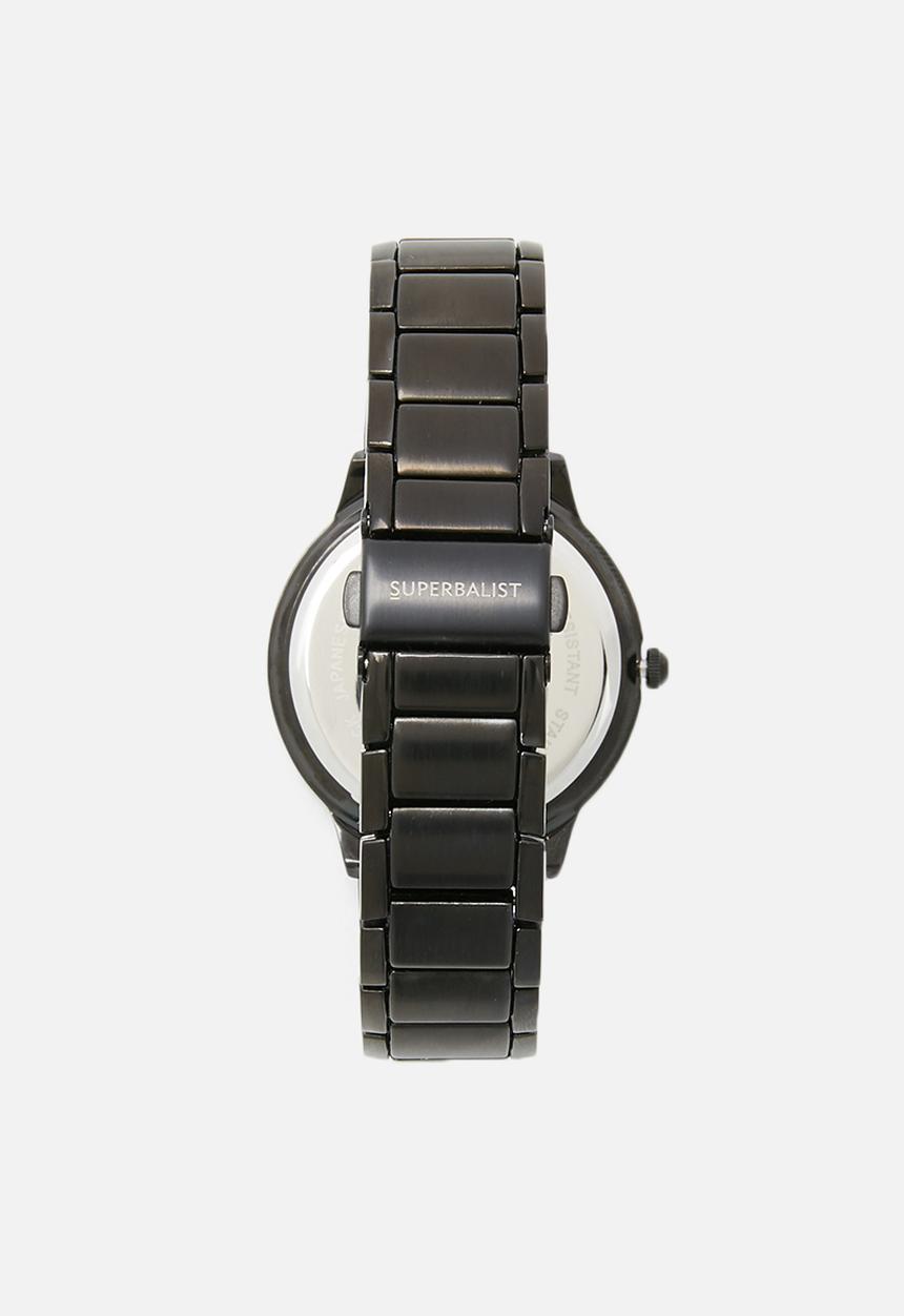 Superbalist - Alan chain strap watch - black