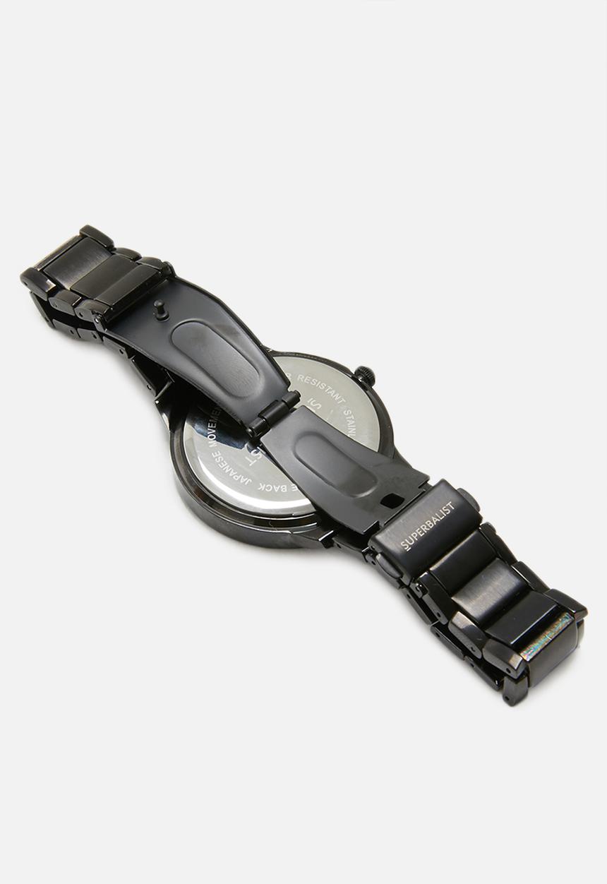 Superbalist - Alan chain strap watch - black