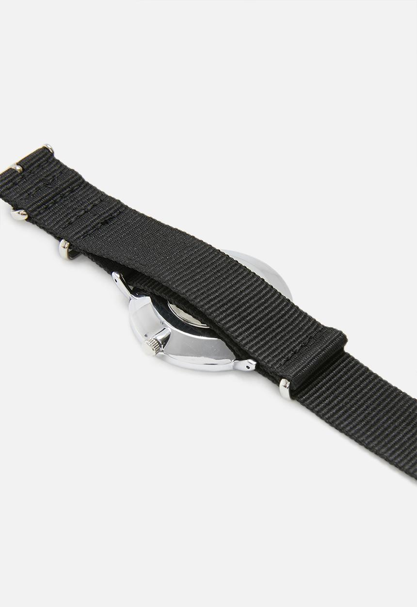 Superbalist - Brett nylon strap watch - black