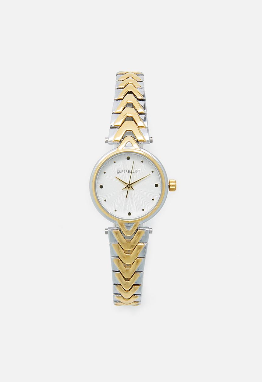 Superbalist - Maya two-tone watch - gold & silver