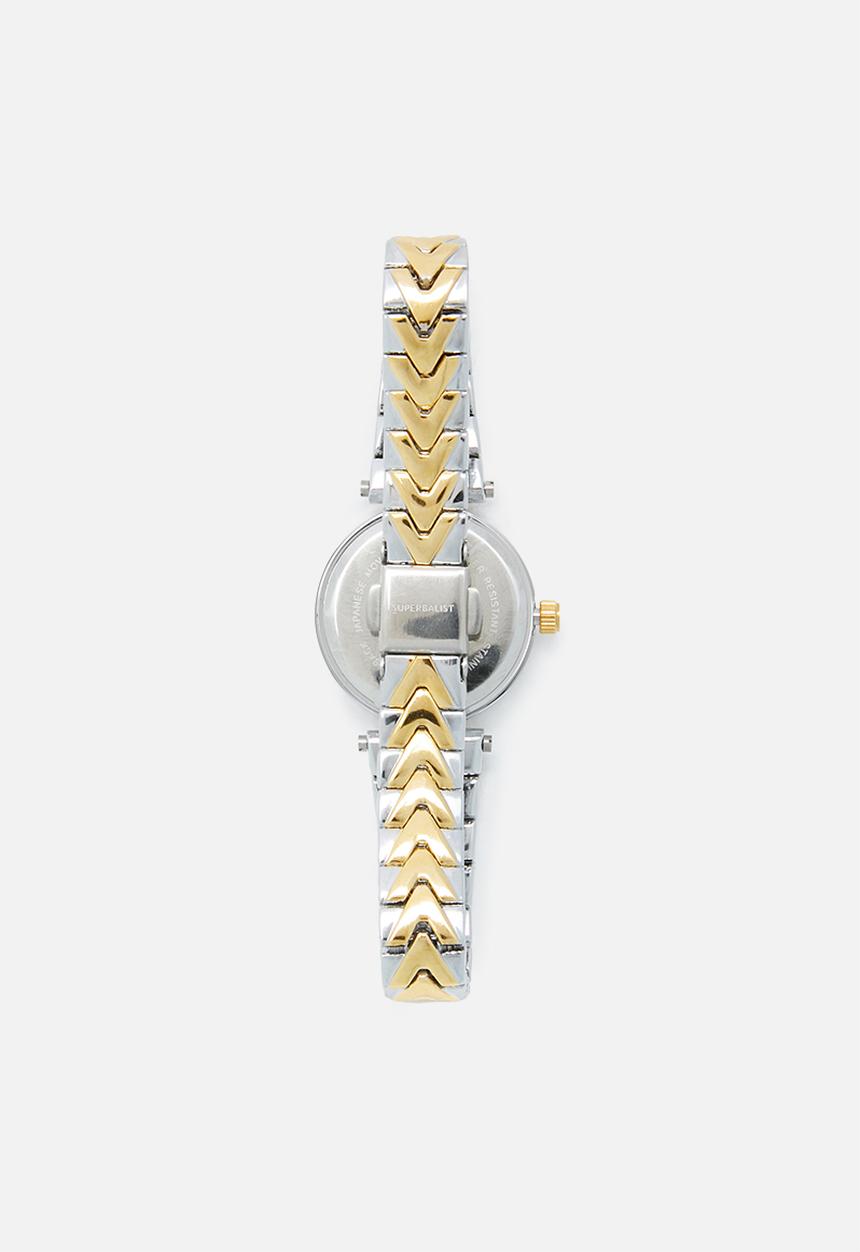 Superbalist - Maya two-tone watch - gold & silver