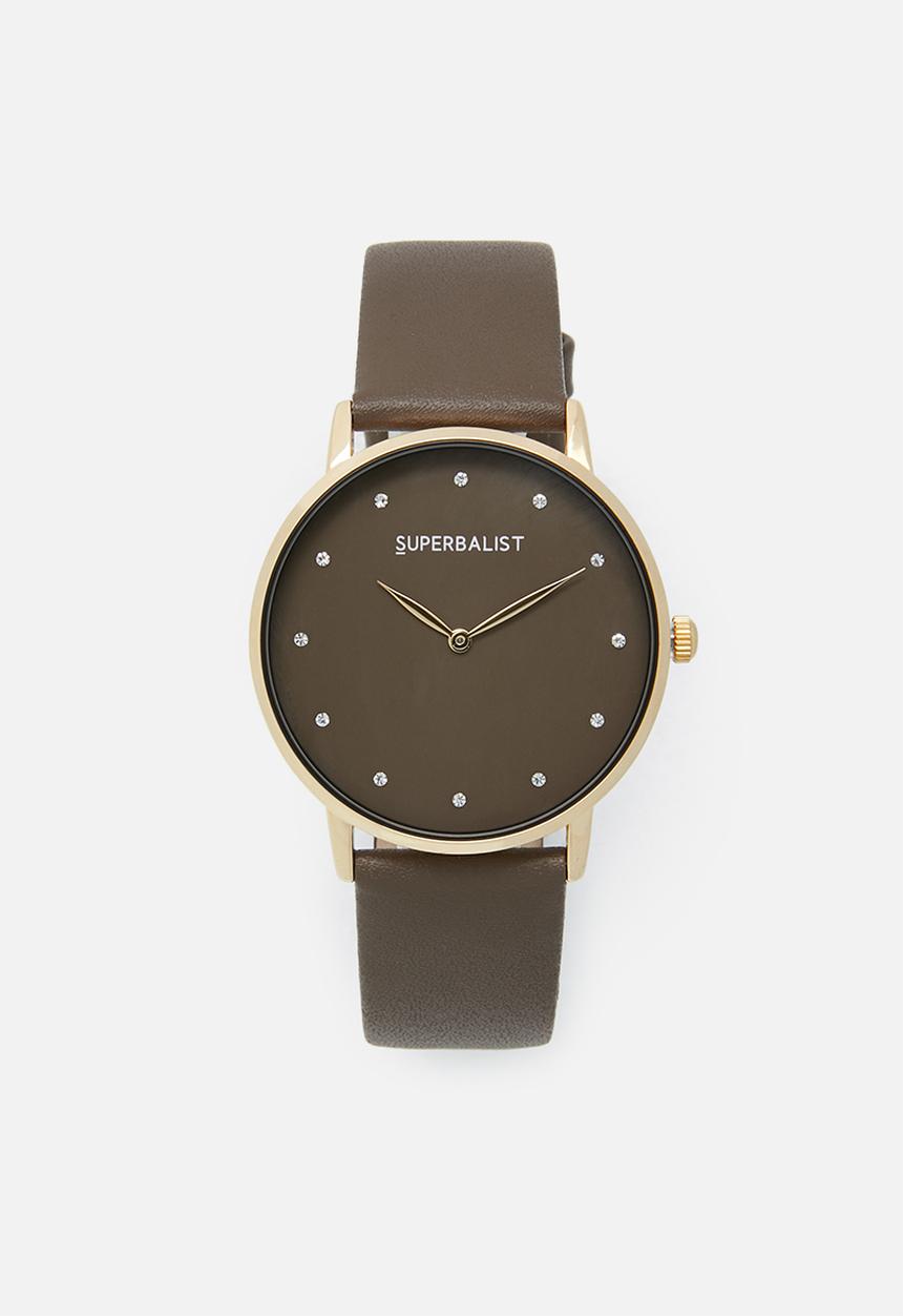 Superbalist - Becky leather watch - brown