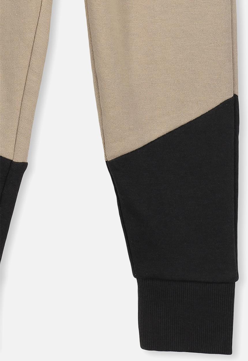 Cotton On - Leo trackpant - beige & black 