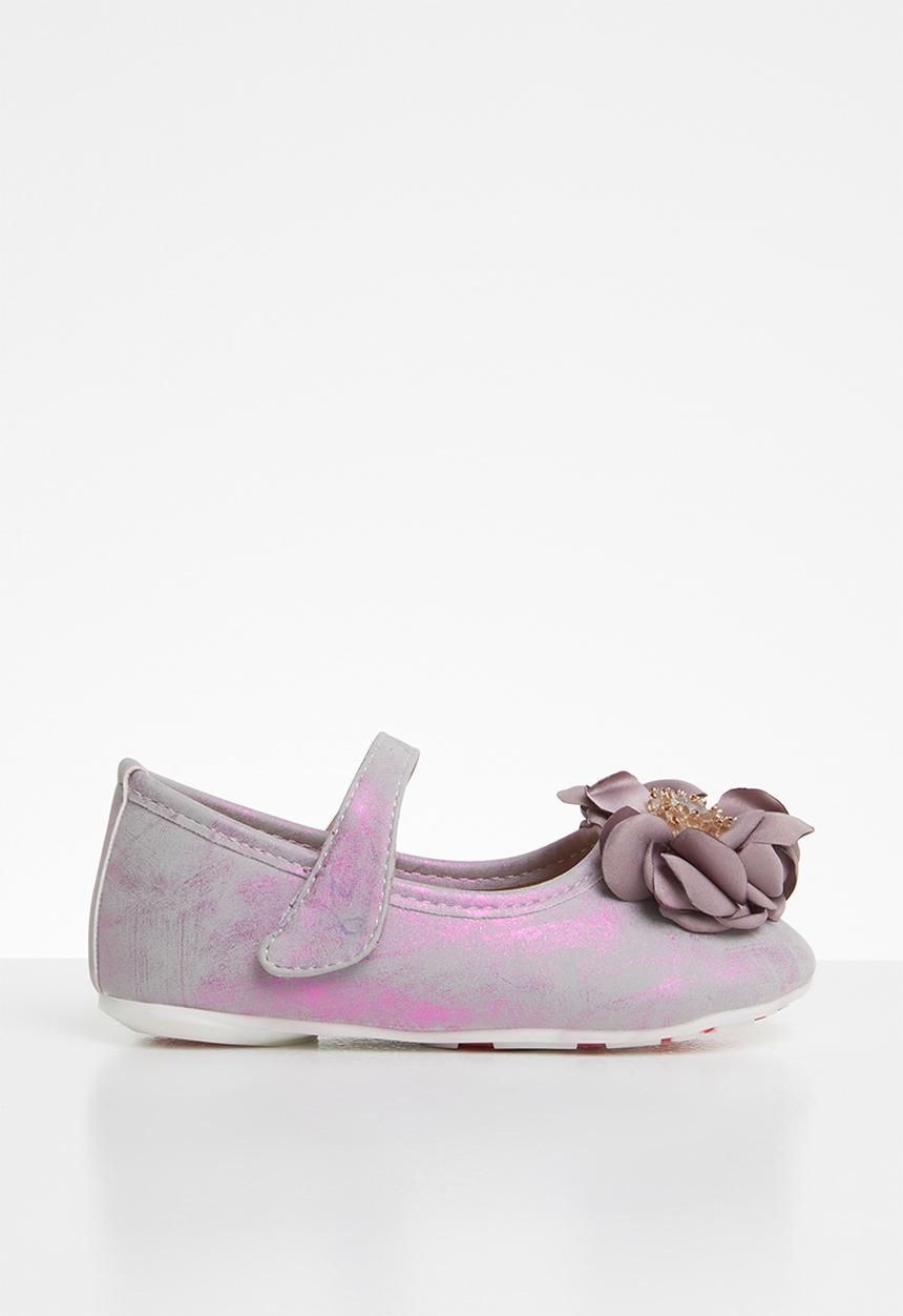 Pop Candy - Flower pumps - purple & silver