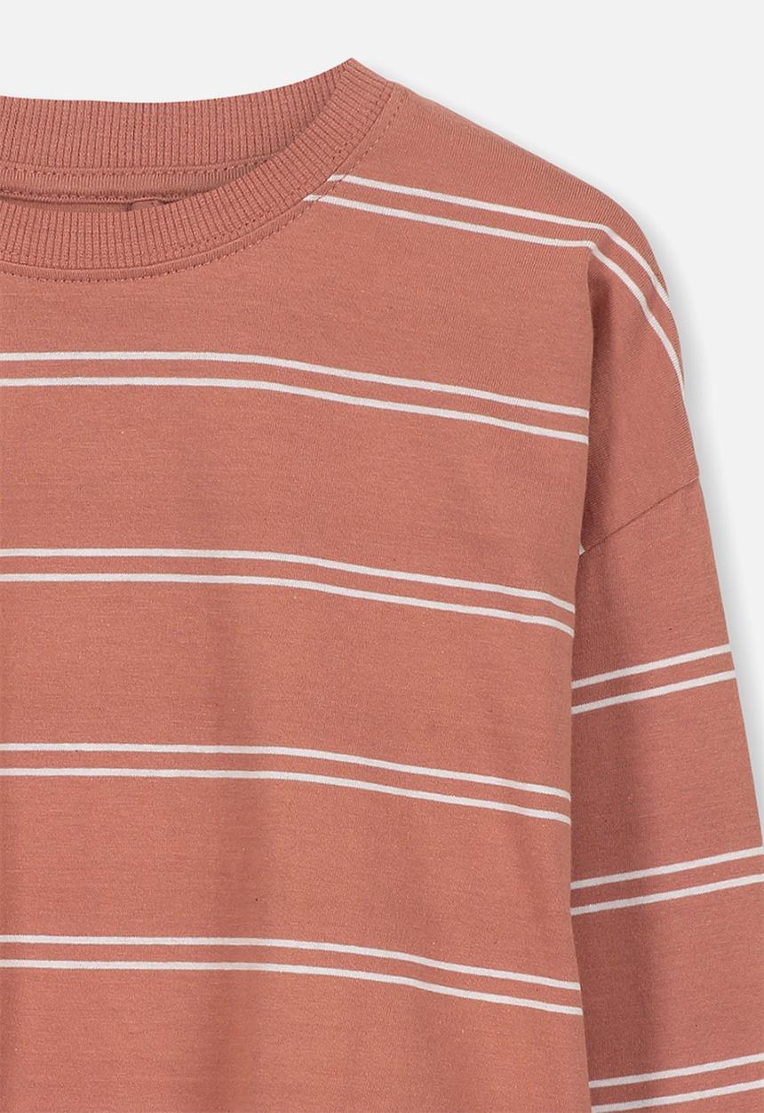 Cotton On - Tom loose fit tee - rust & white 