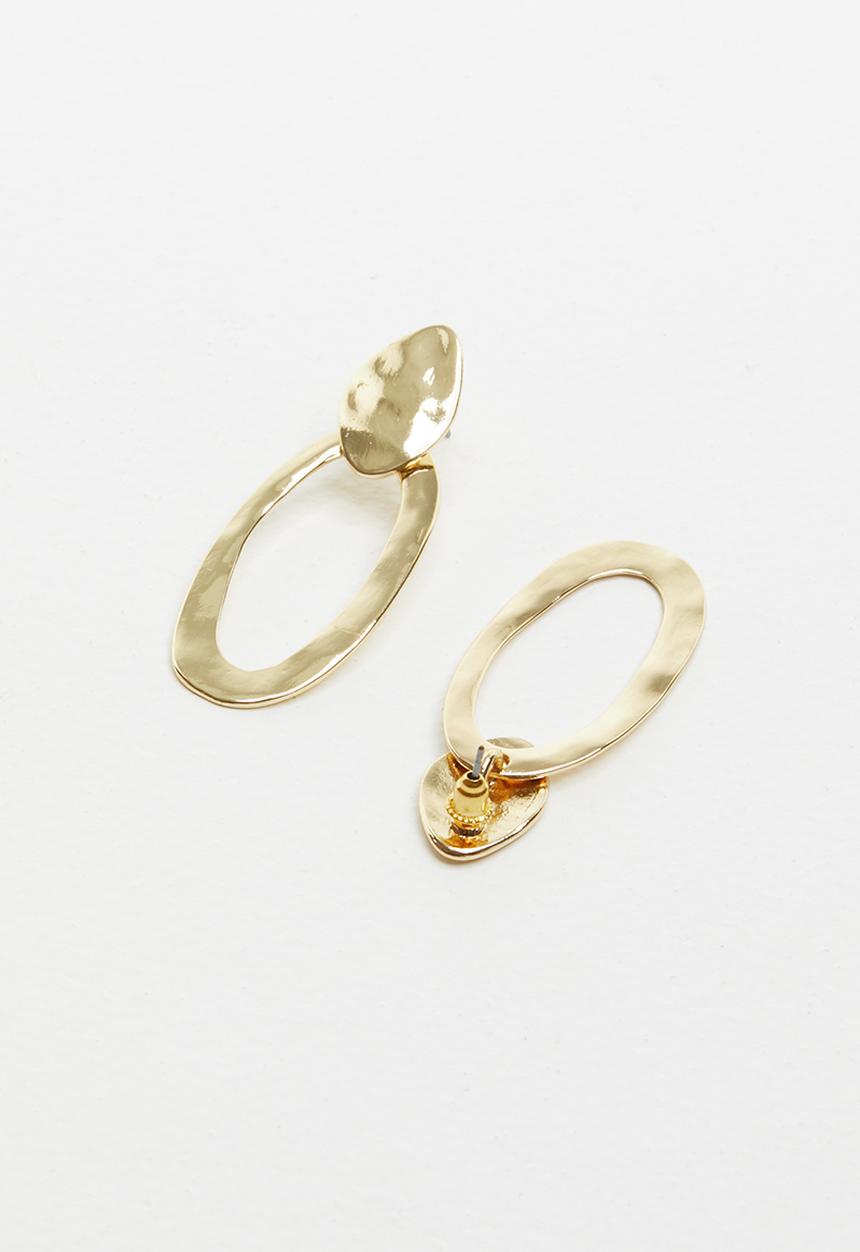 Superbalist - Frida hammered earrings - gold