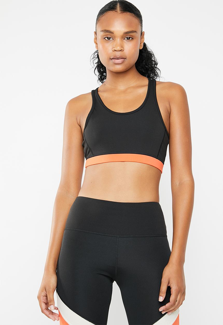 South Beach  - Colourblock open back detail support top - multi