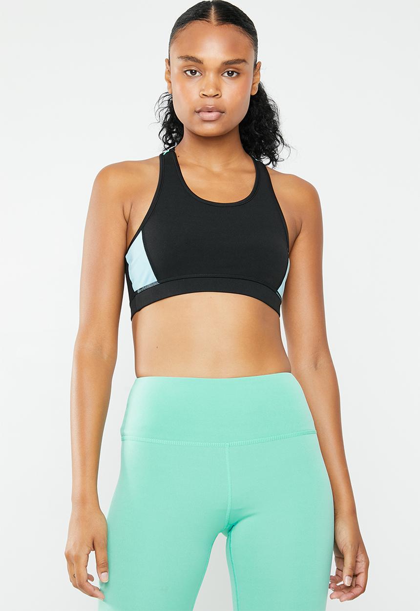 South Beach  - Colourblock open back detail support top - multi