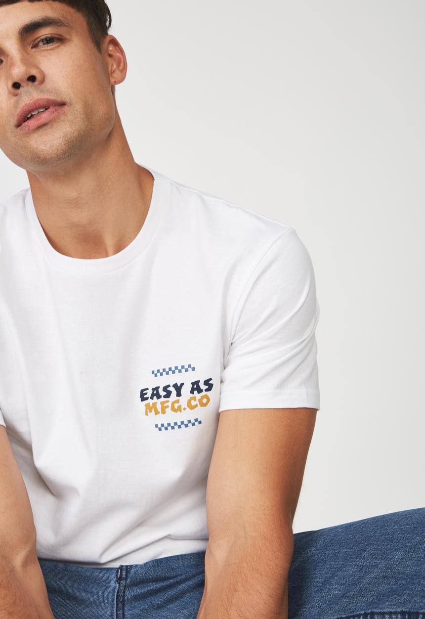 Cotton On - Easy mfc.co 2 Tbar tee - white