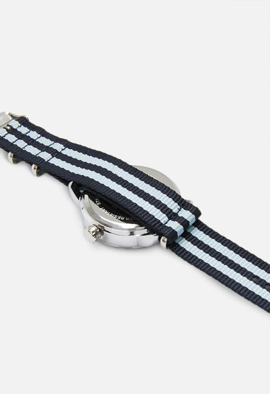 Superbalist - Caleb nylon strap watch - black & blue