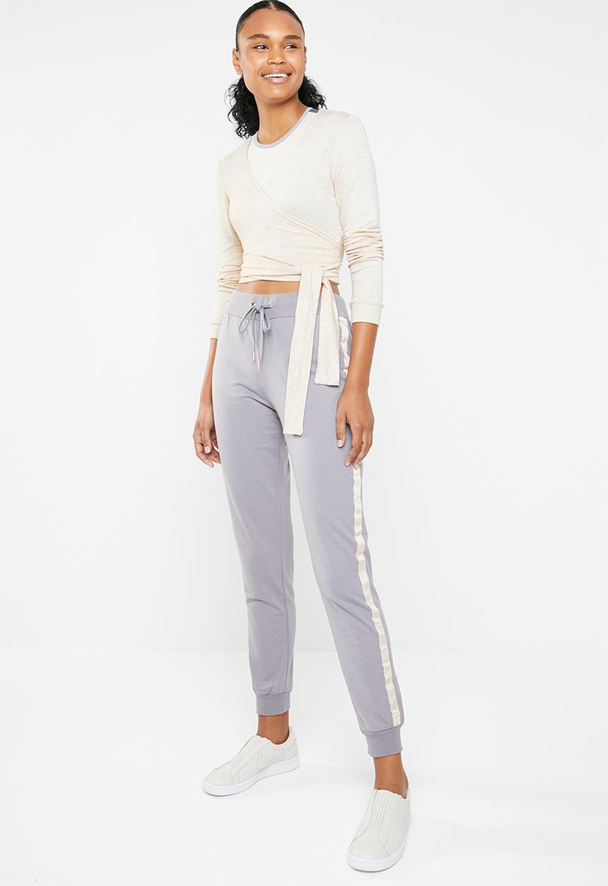 South Beach  - Coffee cream dance soft knit wrap cardigan - neutral