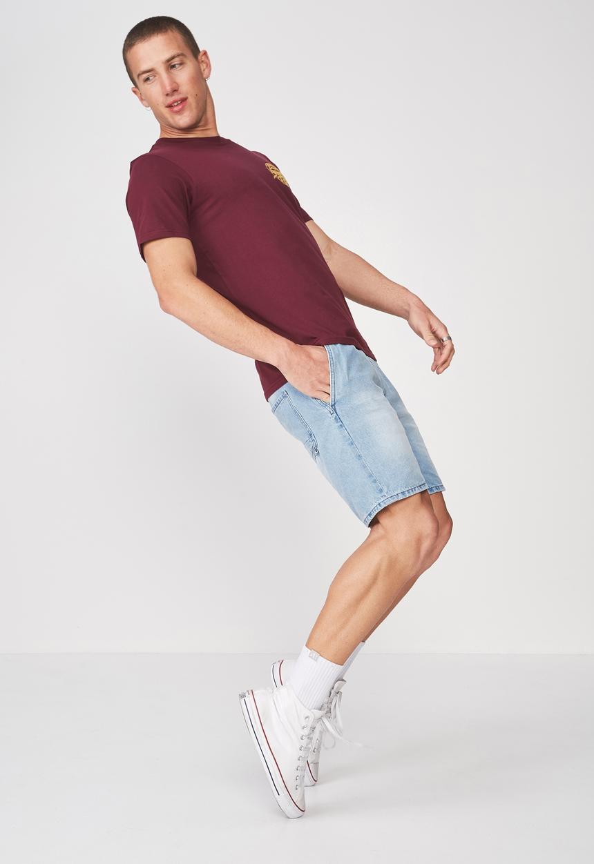 Cotton On - Shinjuku jpn Tbar tee - burgundy 