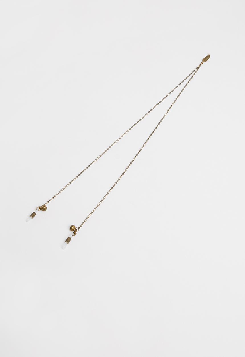 Superbalist - Mystic feather detail sunglasses chain - bronze