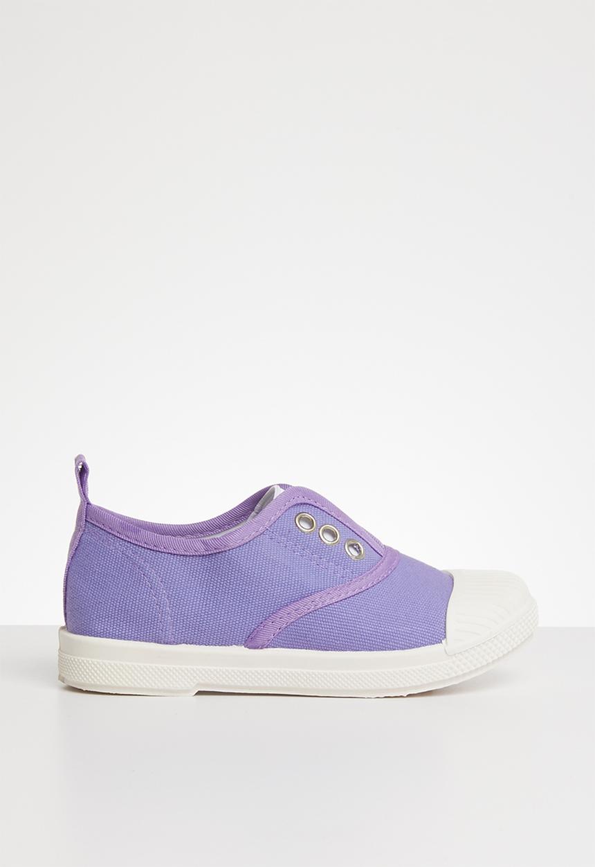 Pop Candy - Canvas slip on - mid purple