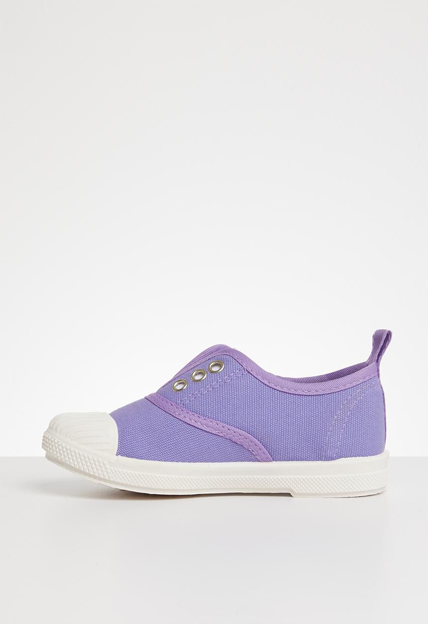 Pop Candy - Canvas slip on - mid purple