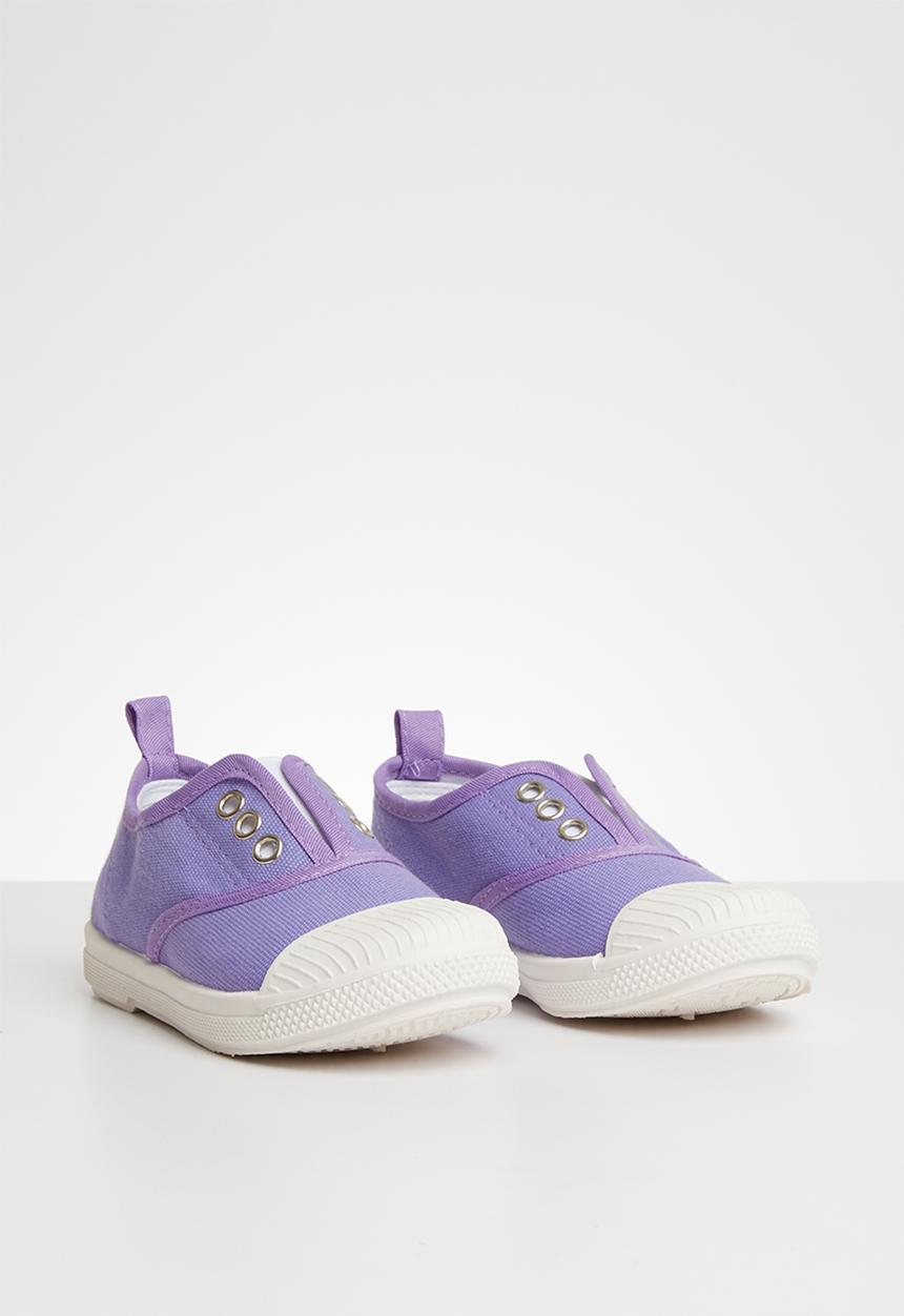 Pop Candy - Canvas slip on - mid purple