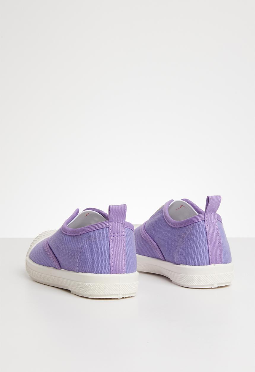 Pop Candy - Canvas slip on - mid purple