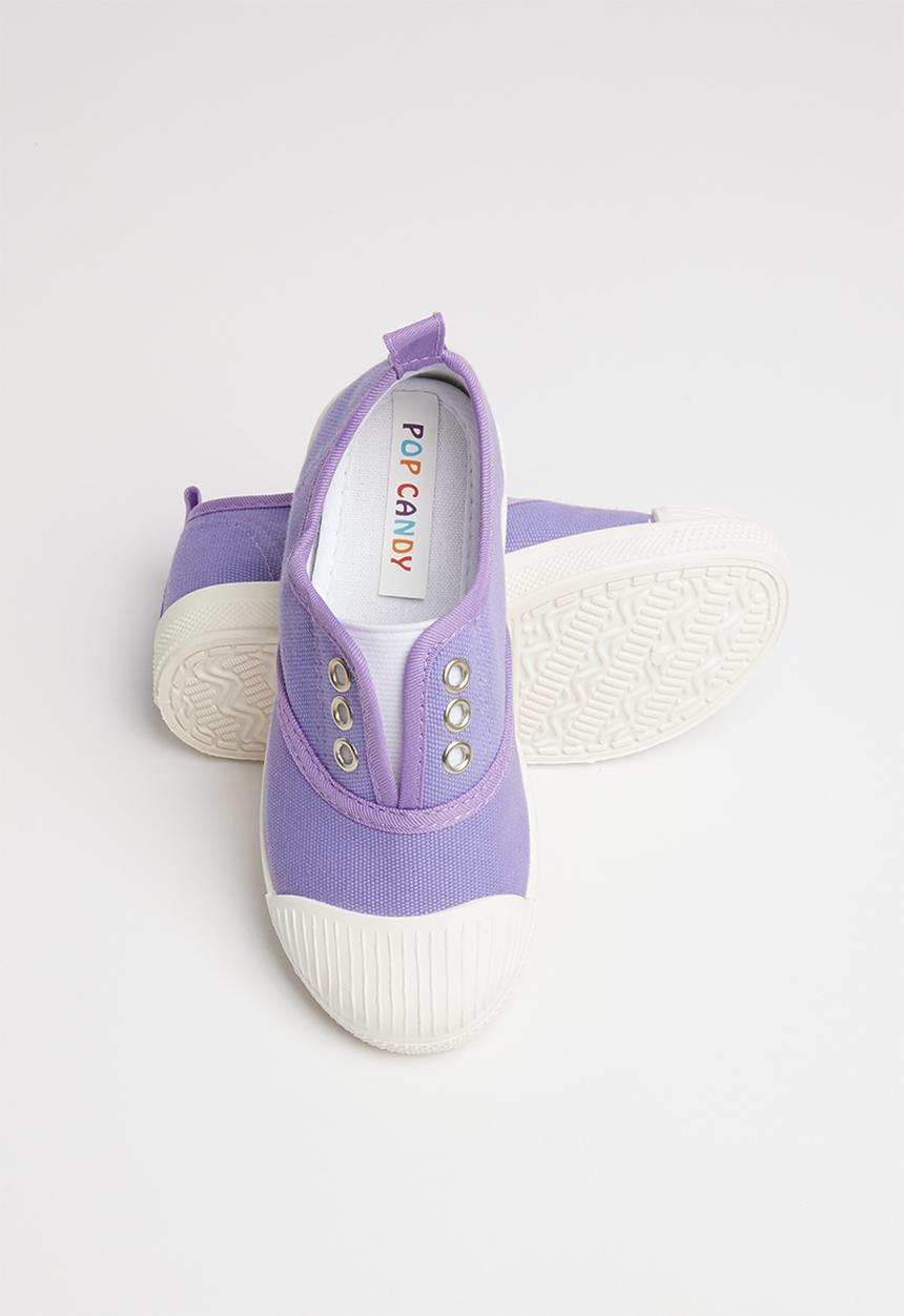 Pop Candy - Canvas slip on - mid purple