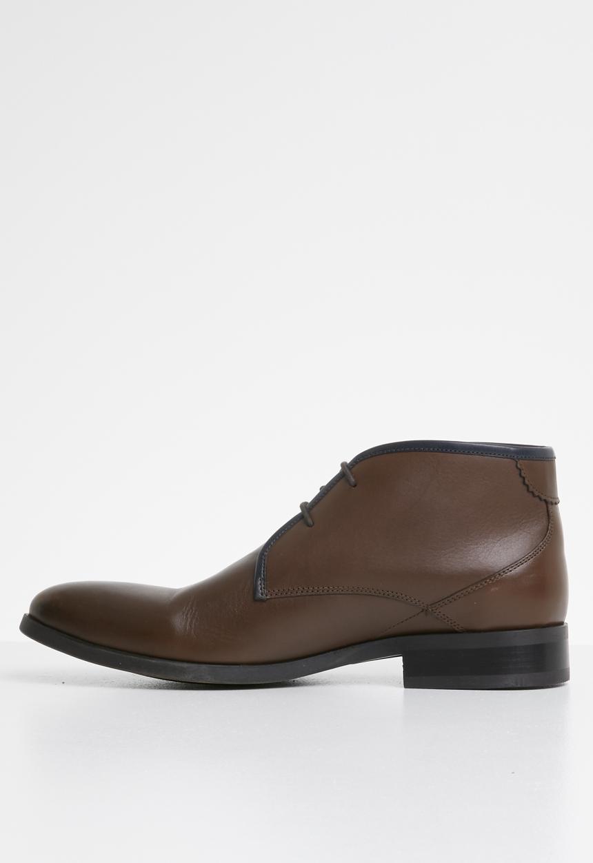 Watson - Rubin lace-up boots - brown & navy