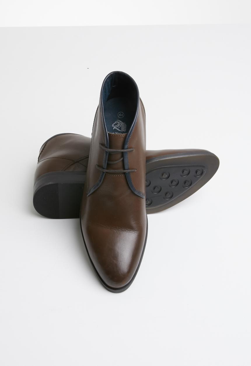 Watson - Rubin lace-up boots - brown & navy