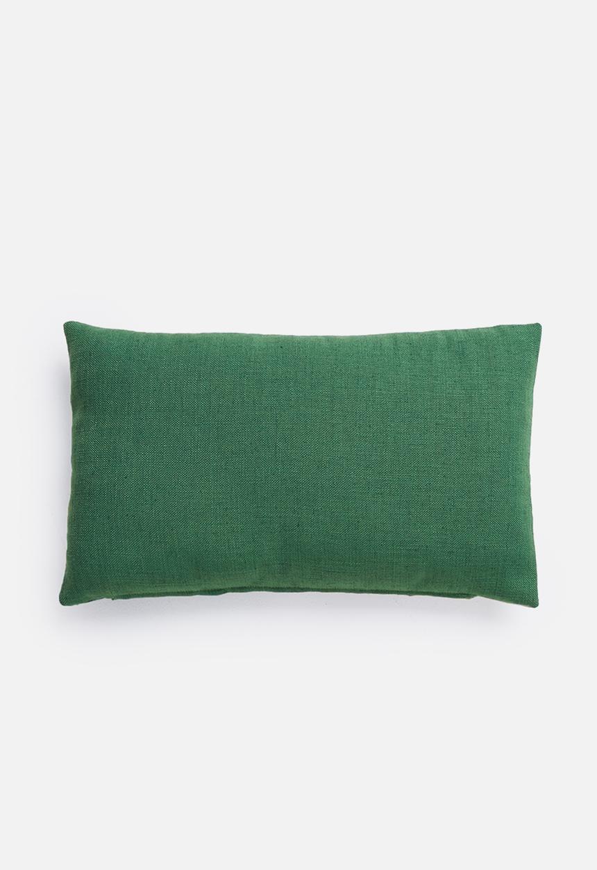 Hertex Haus - Ribbon trim cushion cover - green