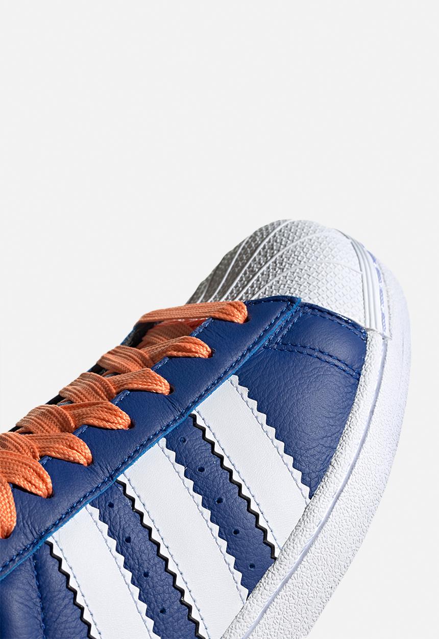 adidas Originals - Superstar - collegiate royal/white/easy orange