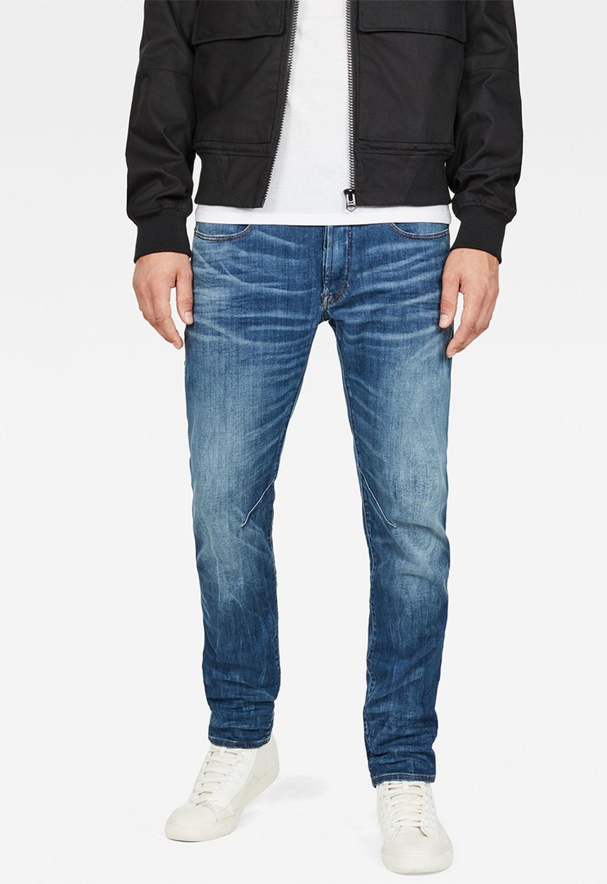G-STAR - D-Staq 5-pkt Slim Elto superstretch medium indigo aged