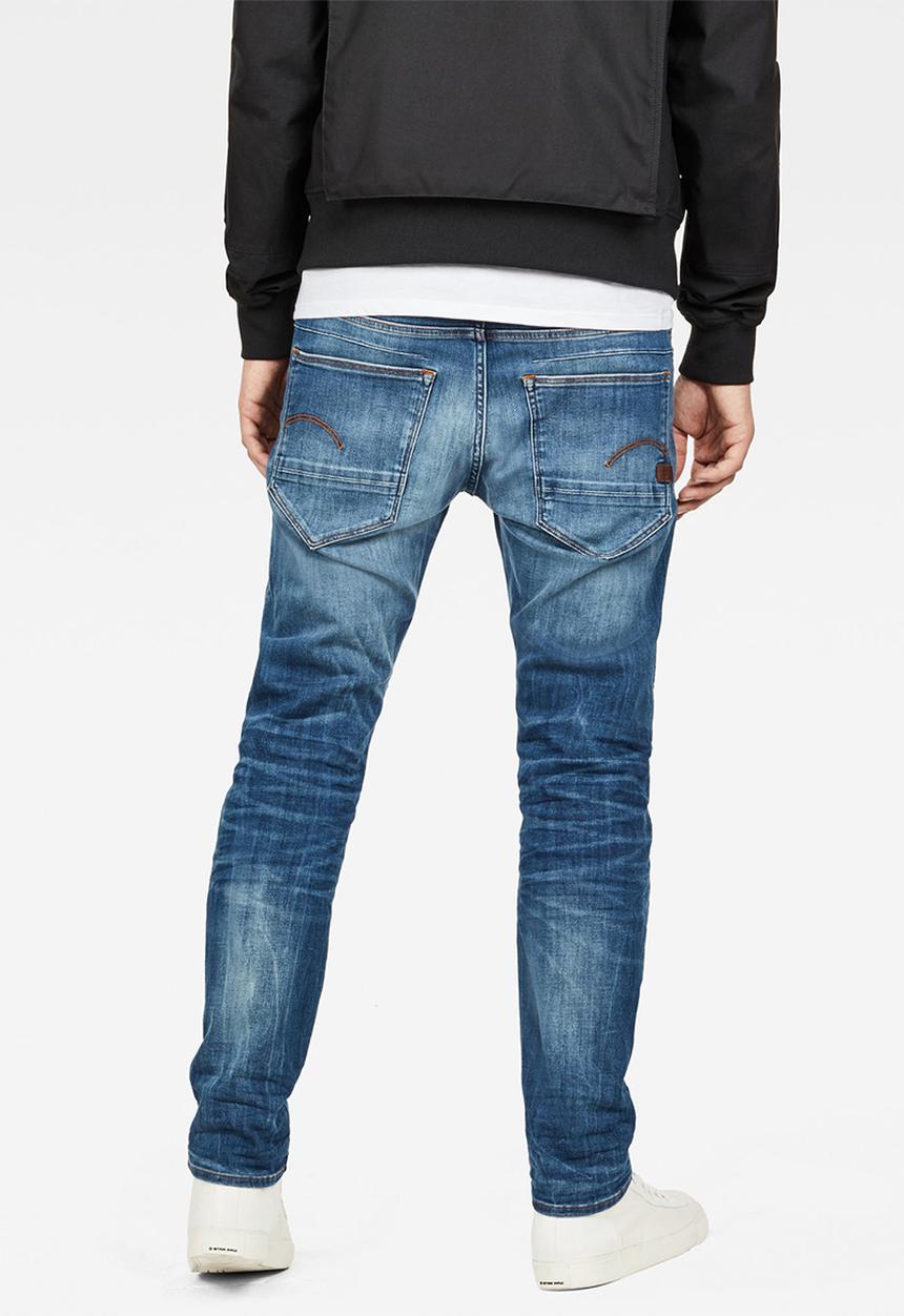 G-STAR - D-Staq 5-pkt Slim Elto superstretch medium indigo aged