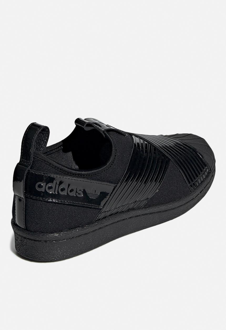 adidas Originals - Superstar Slip On W - black/collegiate purple