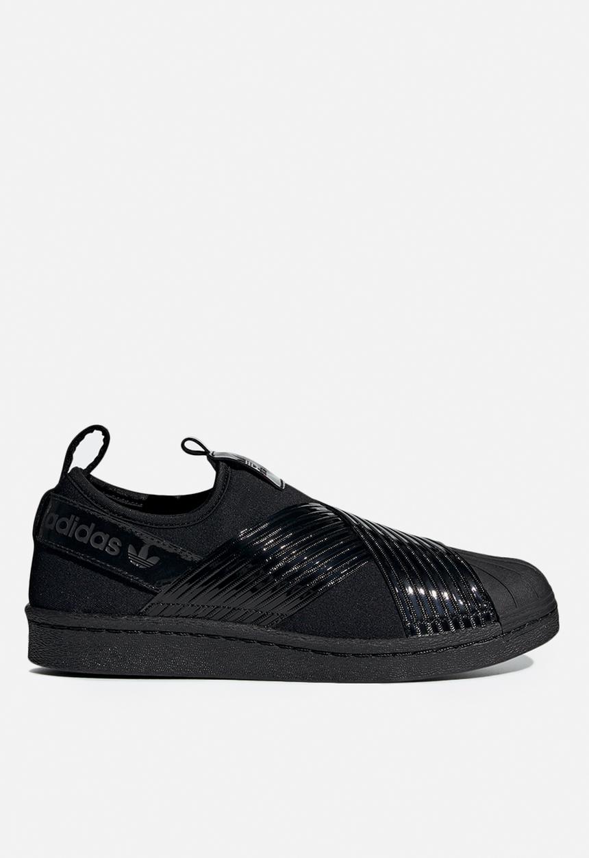 adidas Originals - Superstar Slip On W - black/collegiate purple