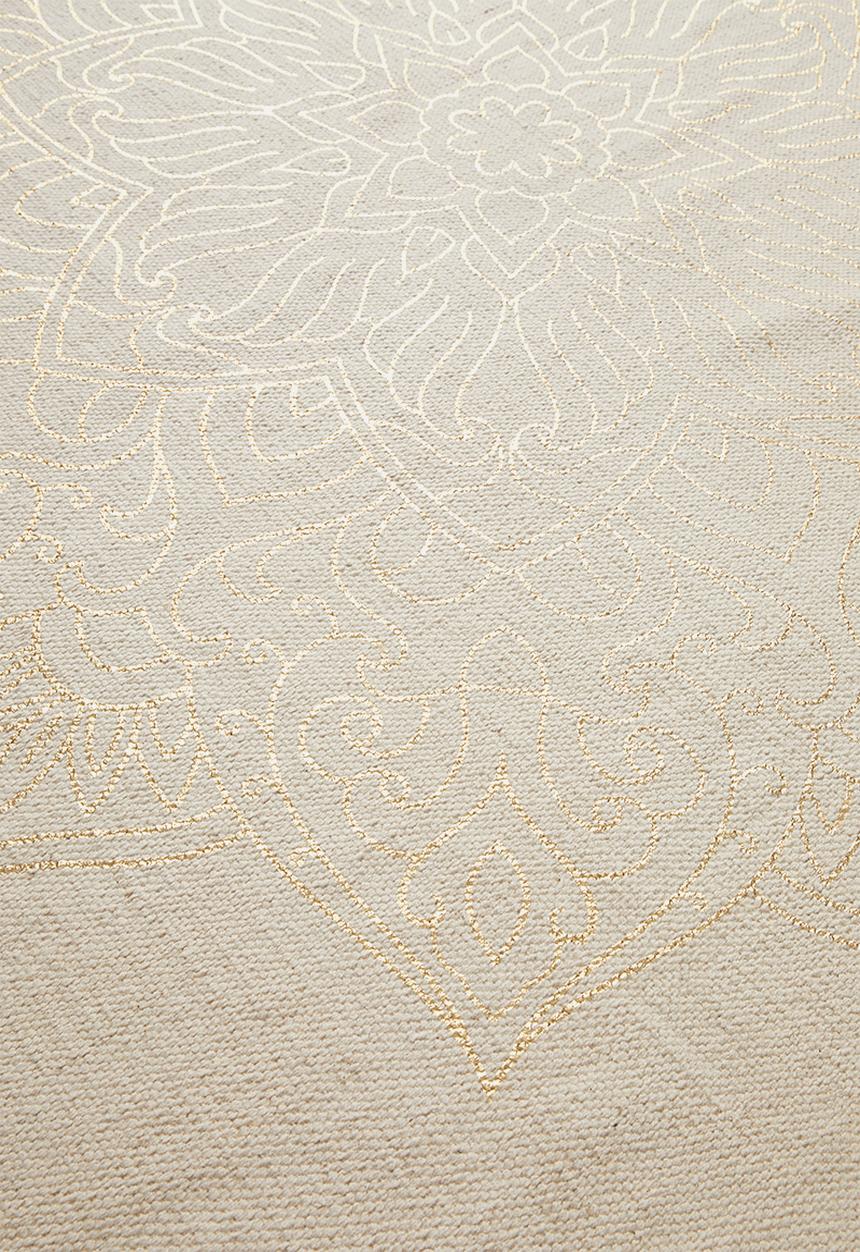 Sixth Floor - Nalani foil printed rug - gold