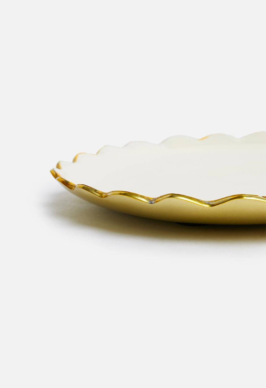 Sixth Floor - Brimley trinket tray - gold