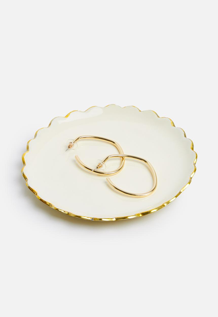 Sixth Floor - Brimley trinket tray - gold