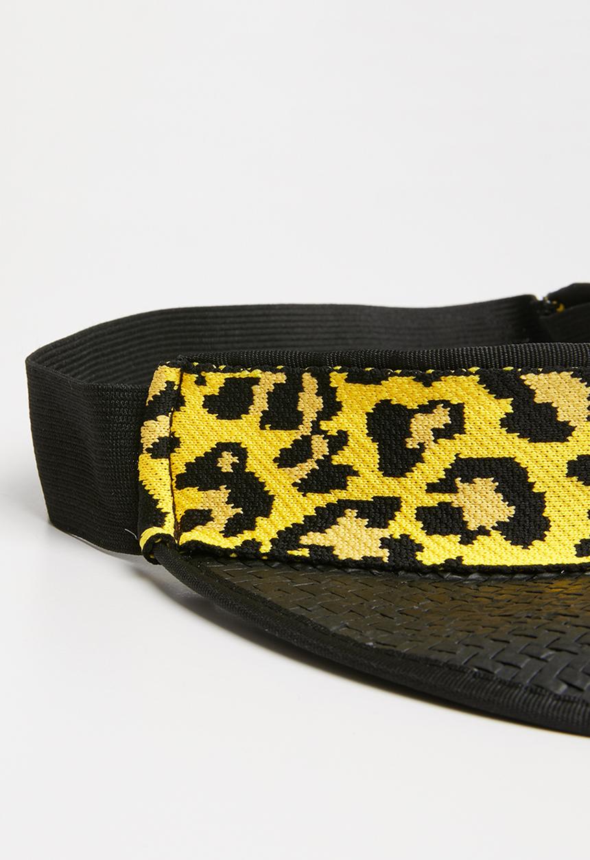 Superbalist - Visor hat - black & yellow