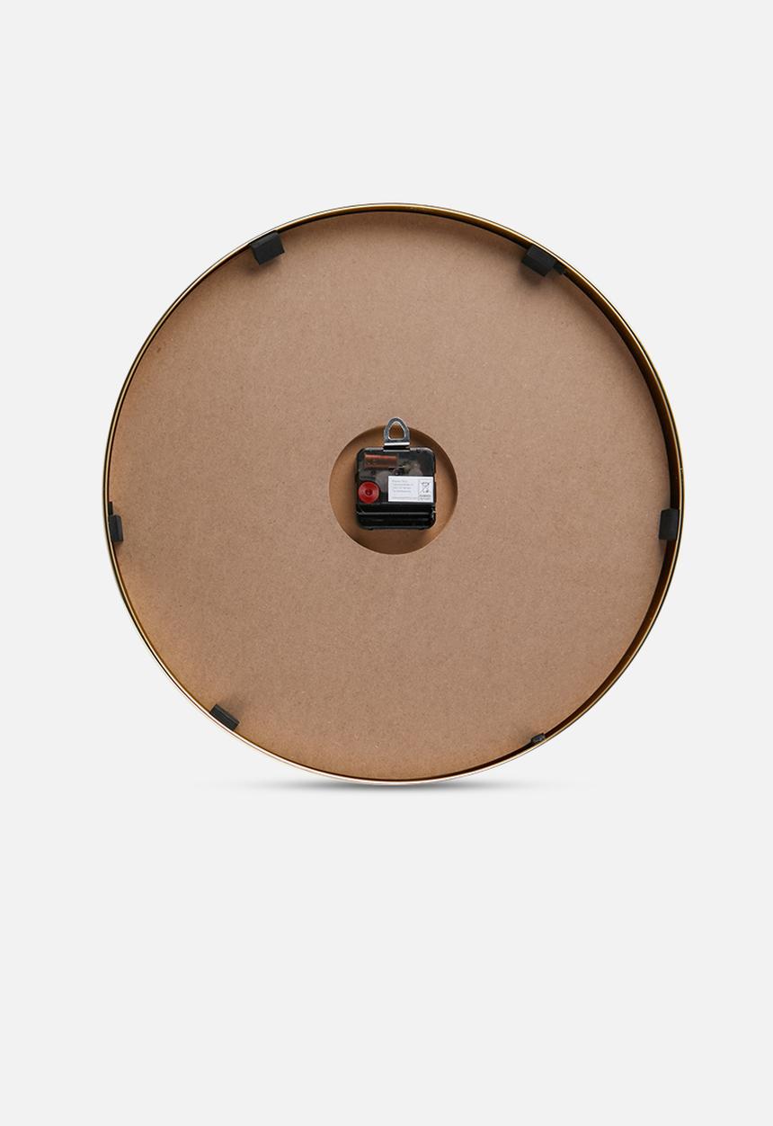 Present Time - Modest cork wall clock - gold
