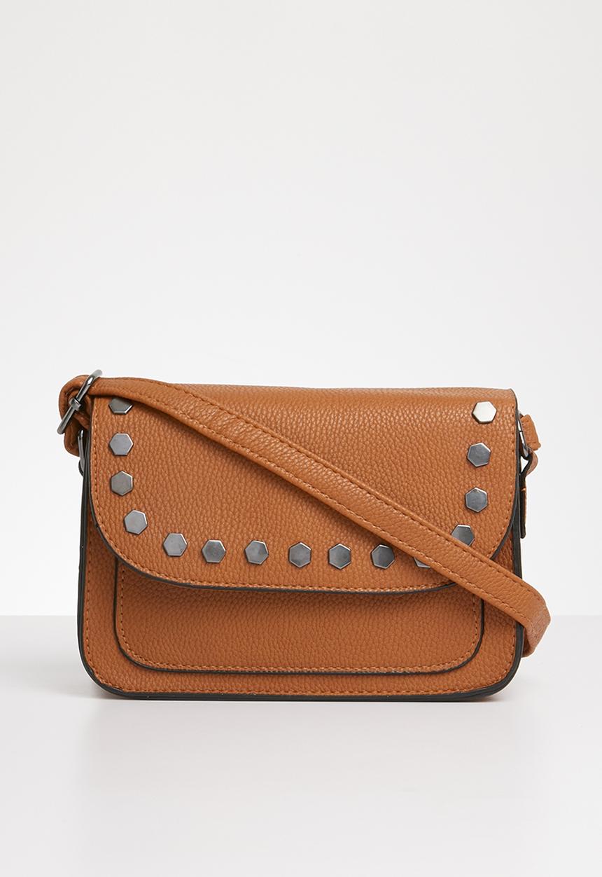 New Look - Hexy stud xbody - brown