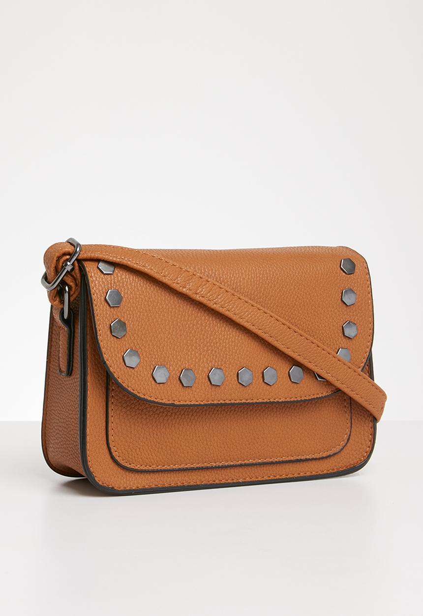 New Look - Hexy stud xbody - brown