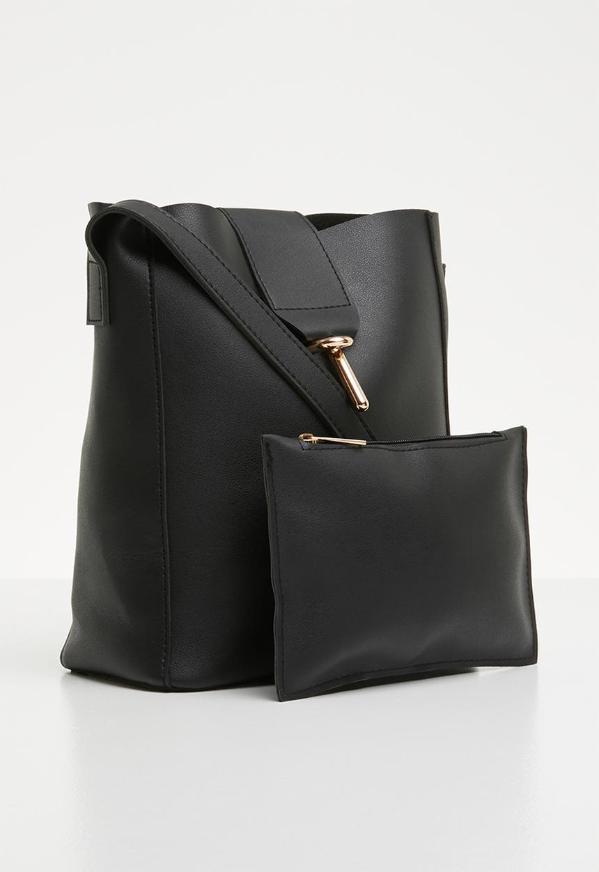 Superbalist - Lesha crossbody bag with clutch - black