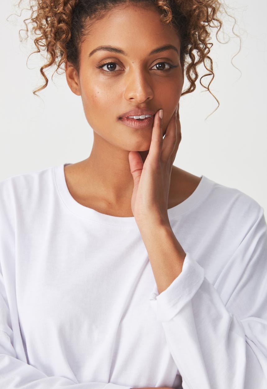 Cotton On - Shelly oversized top - white