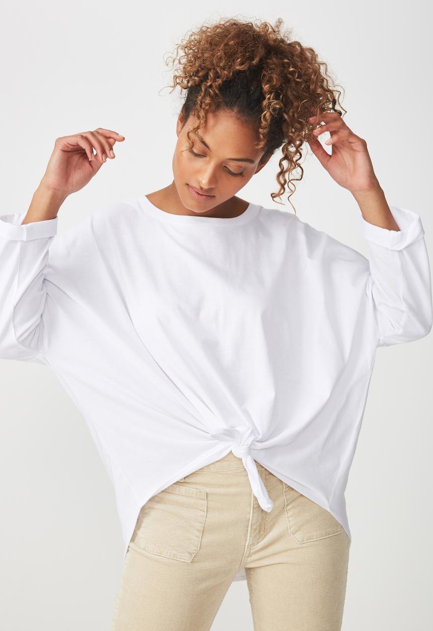 Cotton On - Shelly oversized top - white