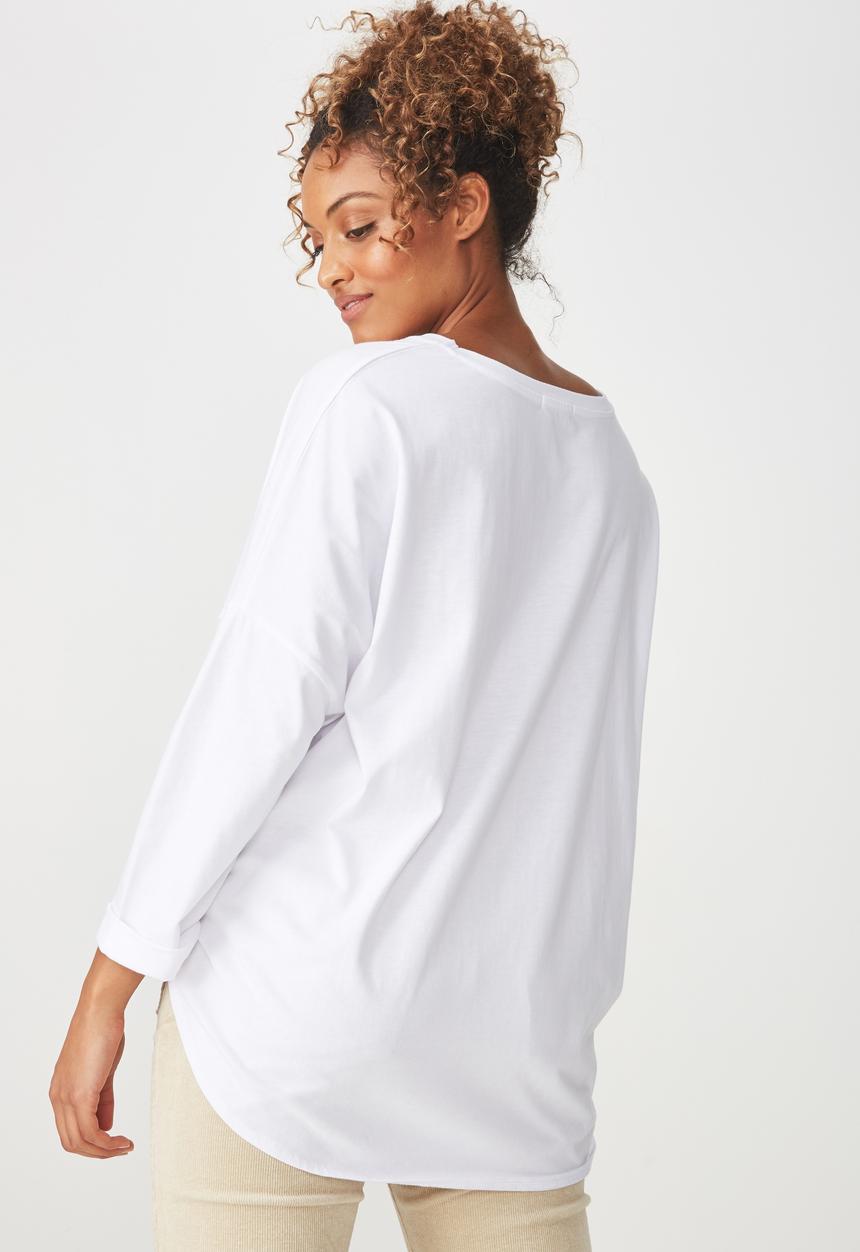 Cotton On - Shelly oversized top - white