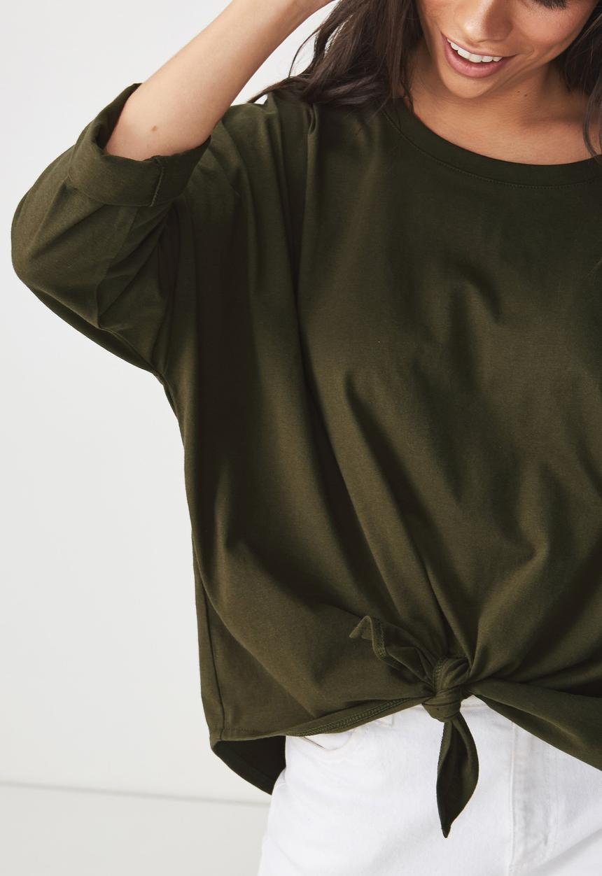 Cotton On - Shelly oversized top - khaki