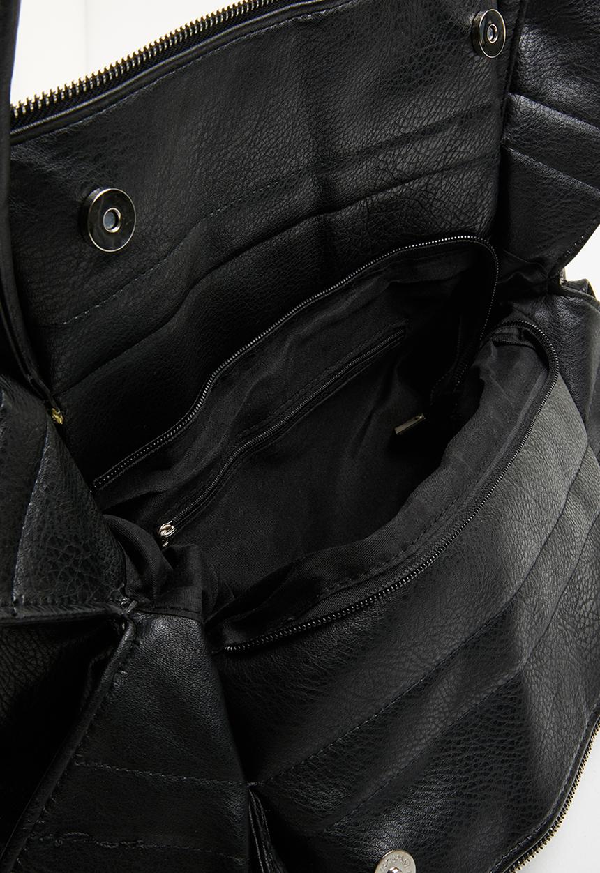 STYLE REPUBLIC - Deconstructed shopper bag - black