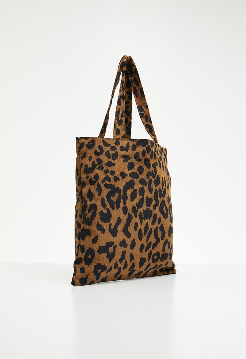 Superbalist - Leopard print shopper bag - brown & black