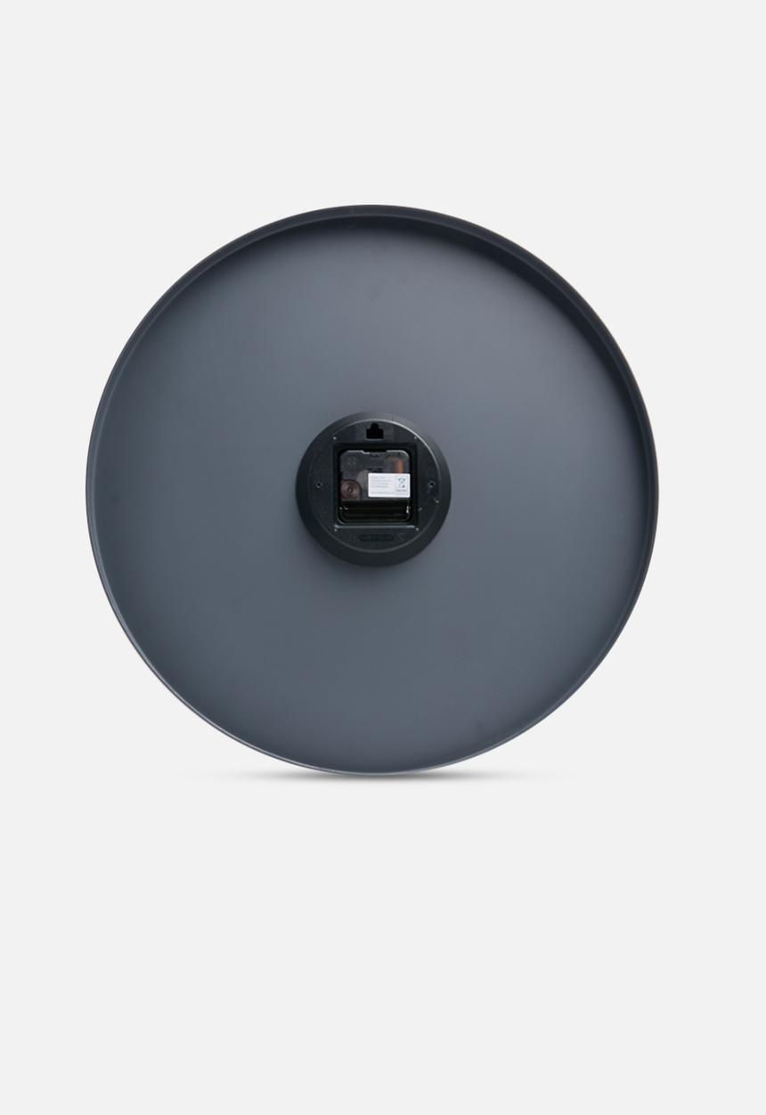 Present Time - Charm wall clock - grey steel
