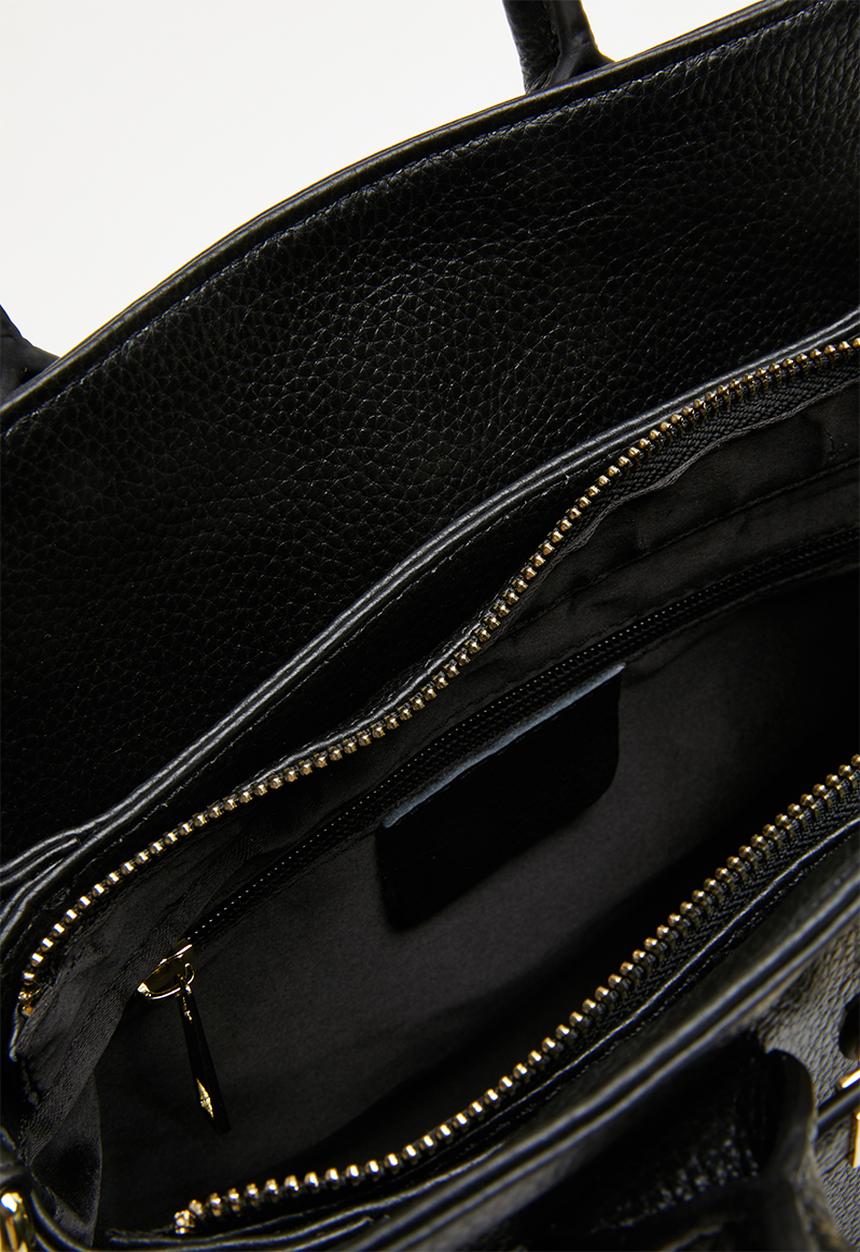 STYLE REPUBLIC - Leather tote bag - black