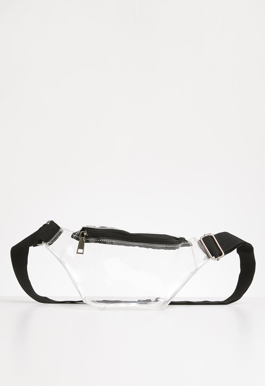 Superbalist - Halle clear waist bag - clear & black
